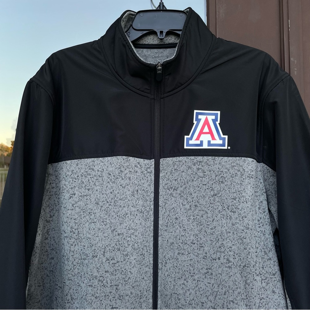 University of Arizona 'A' Full-Zip Black and Grey Jacket XXL